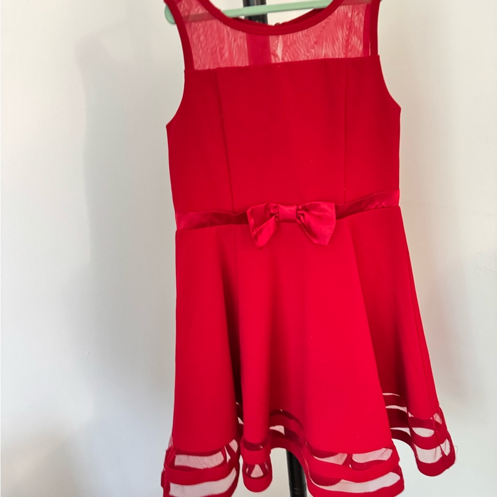Red Girls Dress Calvin Klein, Size 10